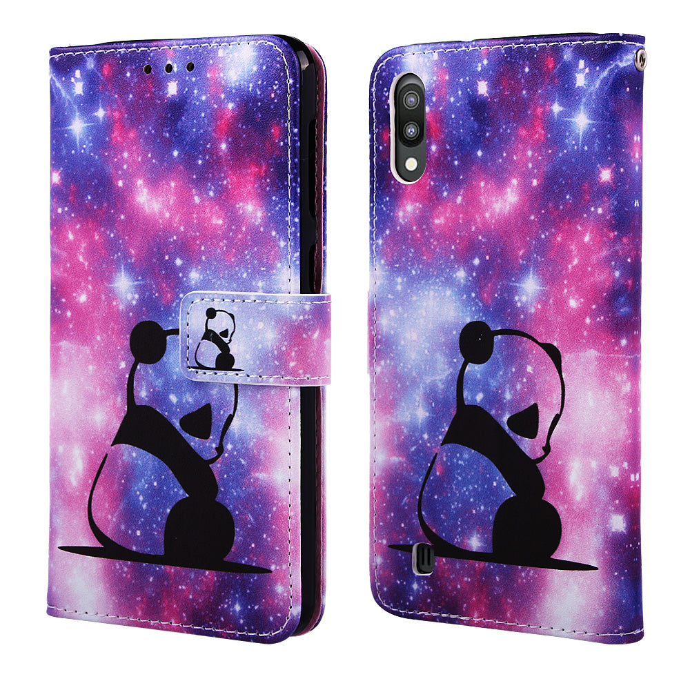 Pattern Printing Leather Wallet Case for Samsung Galaxy A10/M10