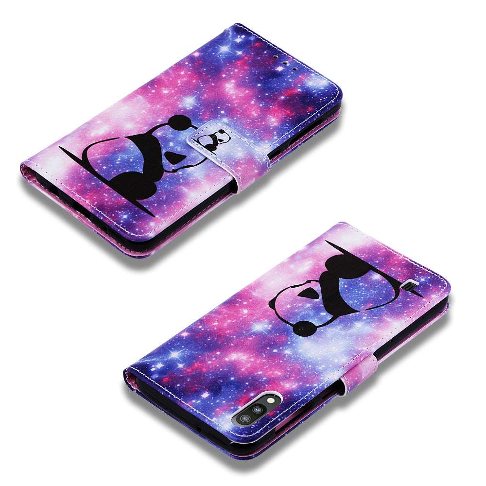 Pattern Printing Leather Wallet Case for Samsung Galaxy A10/M10