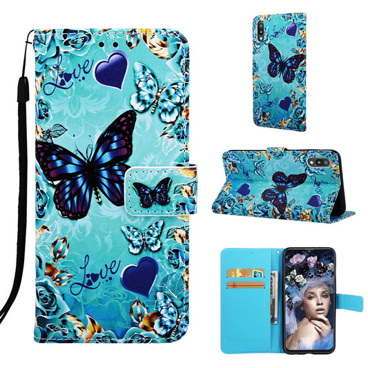 Pattern Printing Leather Wallet Case for Samsung Galaxy A10/M10