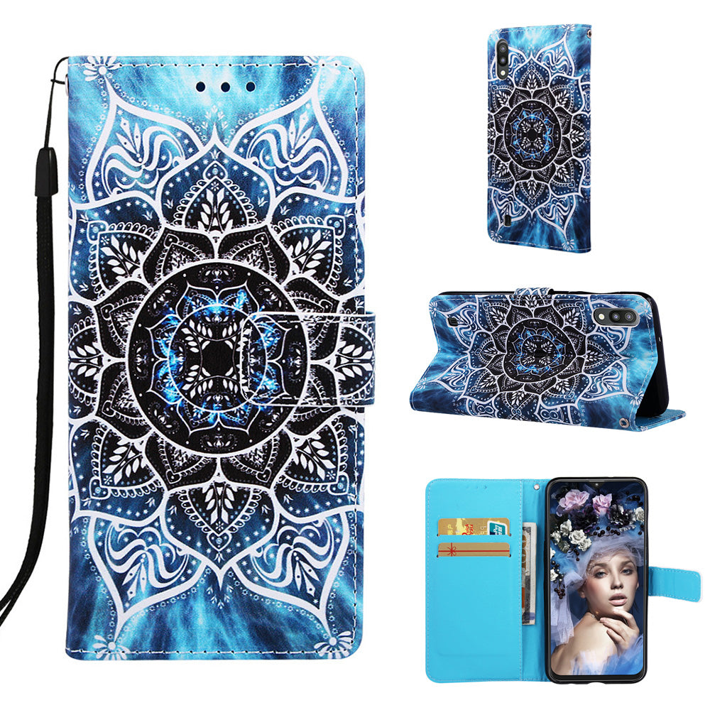 Pattern Printing Leather Wallet Case for Samsung Galaxy A10/M10