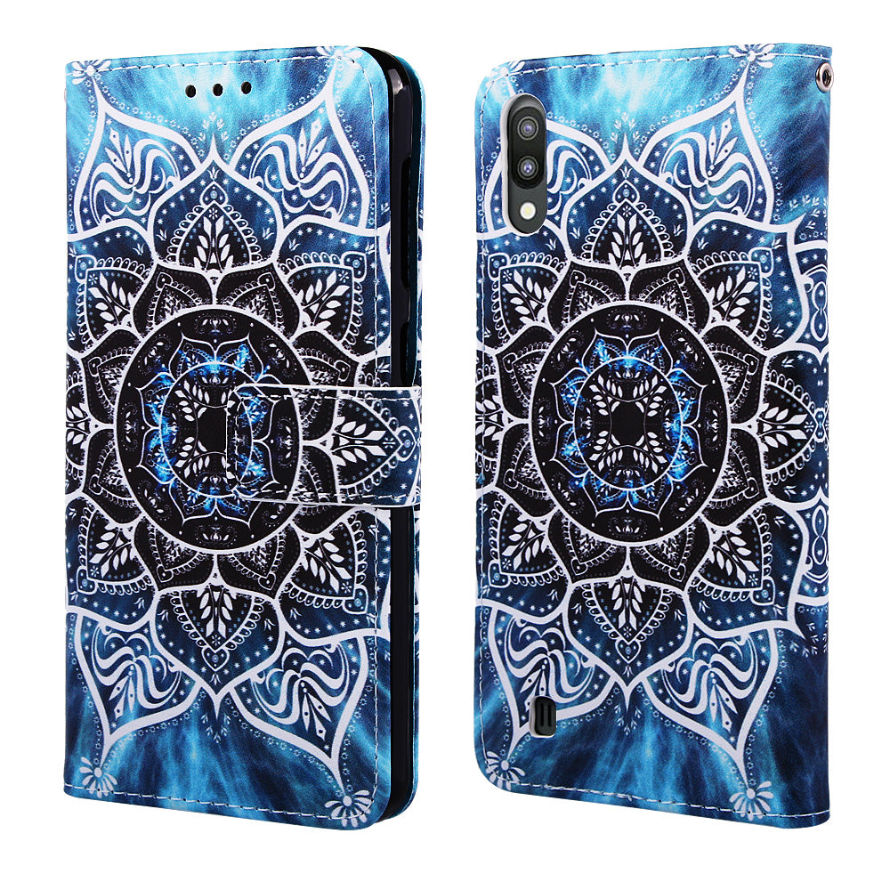 Pattern Printing Leather Wallet Case for Samsung Galaxy A10/M10
