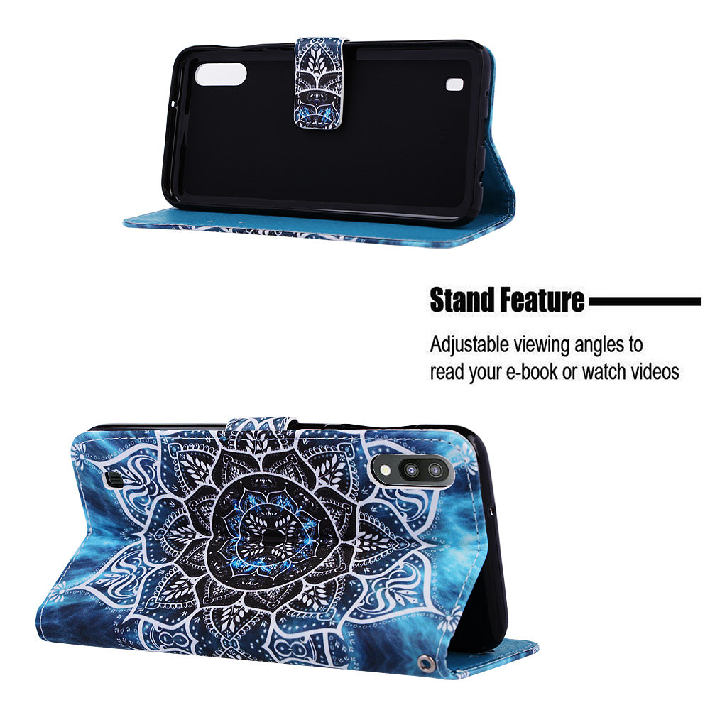 Pattern Printing Leather Wallet Case for Samsung Galaxy A10/M10