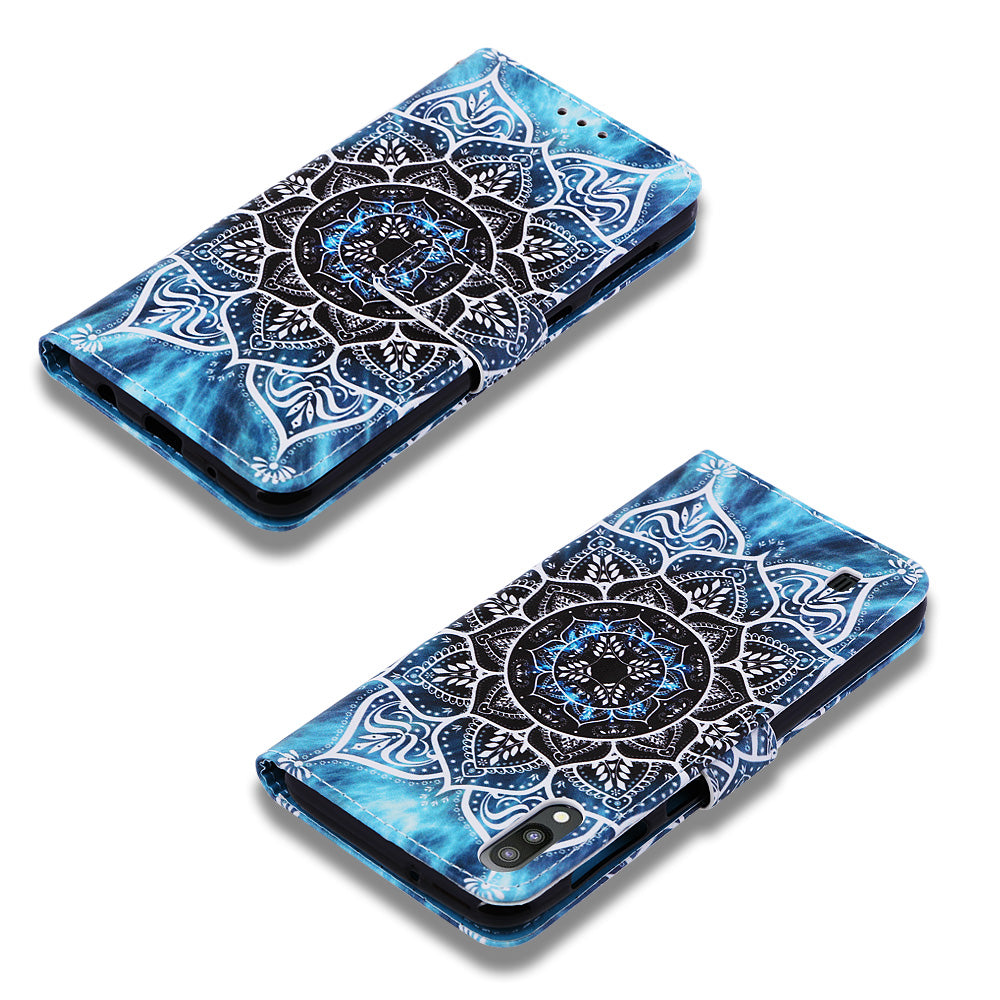 Pattern Printing Leather Wallet Case for Samsung Galaxy A10/M10