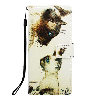 Pattern Printing Leather Wallet Case for Samsung Galaxy A10/M10