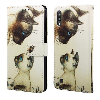 Pattern Printing Leather Wallet Case for Samsung Galaxy A10/M10