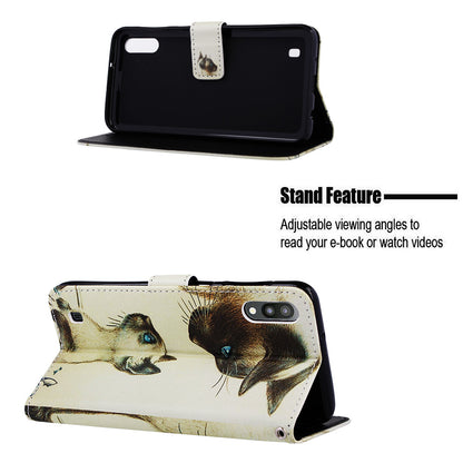 Pattern Printing Leather Wallet Case for Samsung Galaxy A10/M10