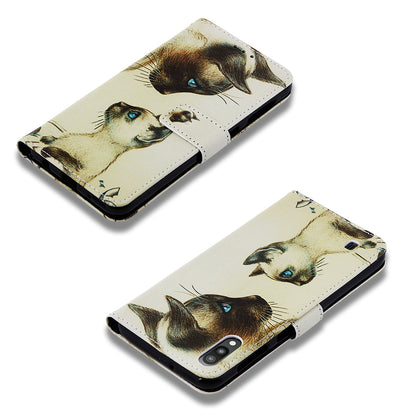 Pattern Printing Leather Wallet Case for Samsung Galaxy A10/M10