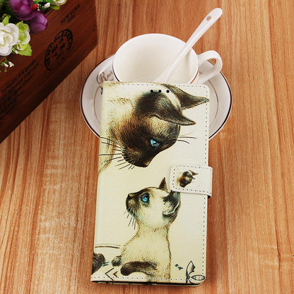 Pattern Printing Leather Wallet Case for Samsung Galaxy A10/M10