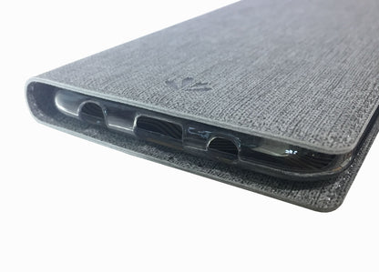VILI DMX Cross Texture Stand Leather Card Holder Case for Samsung Galaxy A10