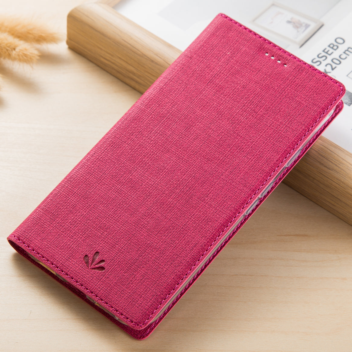 VILI DMX Cross Texture Stand Leather Card Holder Case for Samsung Galaxy A10
