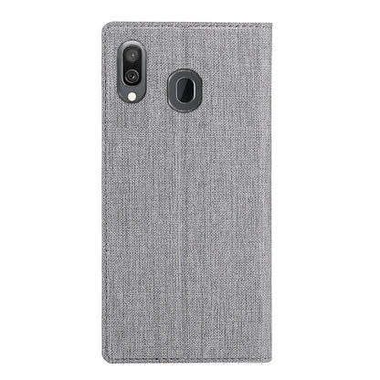 VILI DMX Cross Texture Stand Leather Card Holder Case for Samsung Galaxy A30 / Galaxy A20