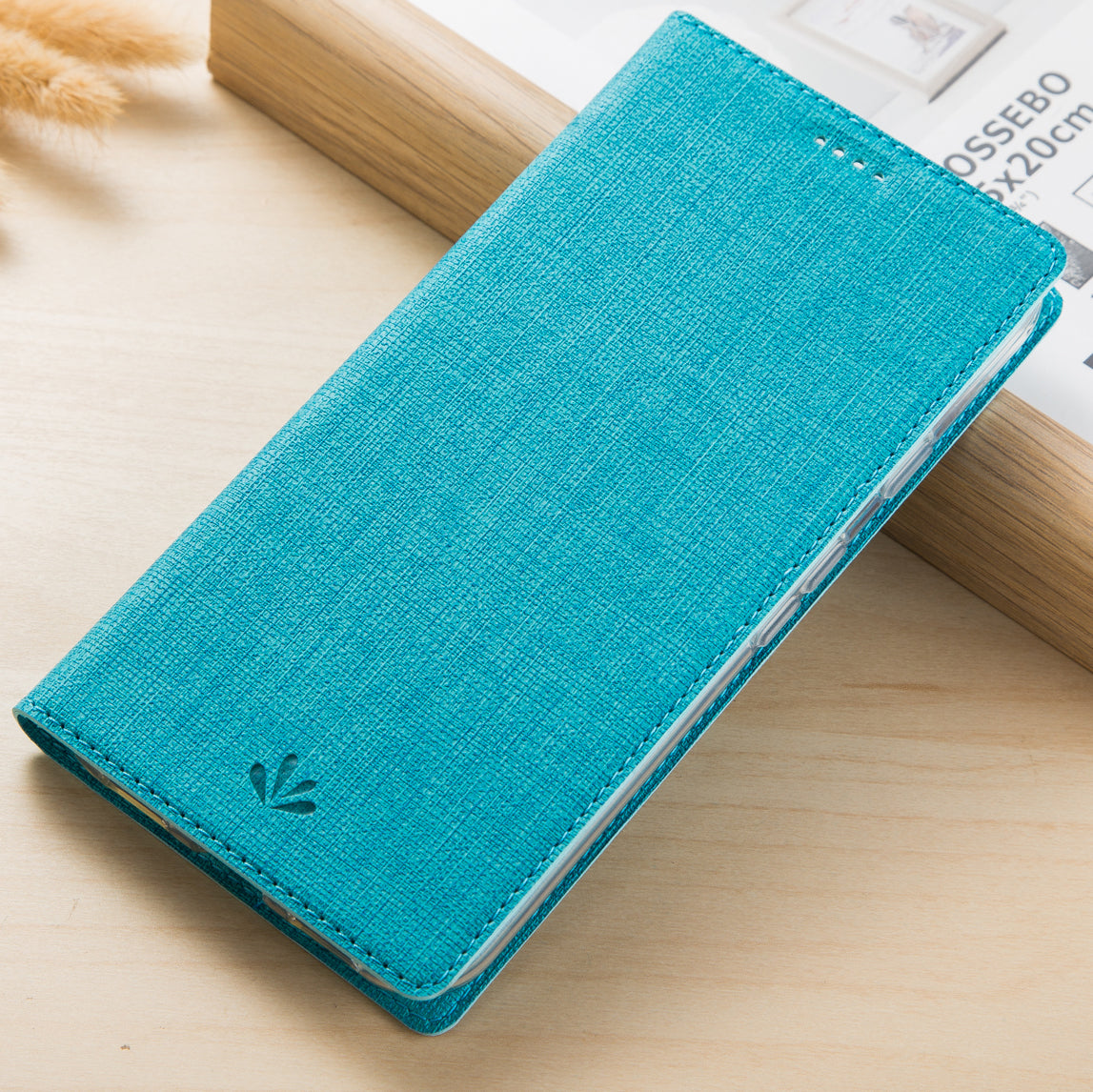 VILI DMX Cross Texture Stand Leather Card Holder Case for Samsung Galaxy A30 / Galaxy A20