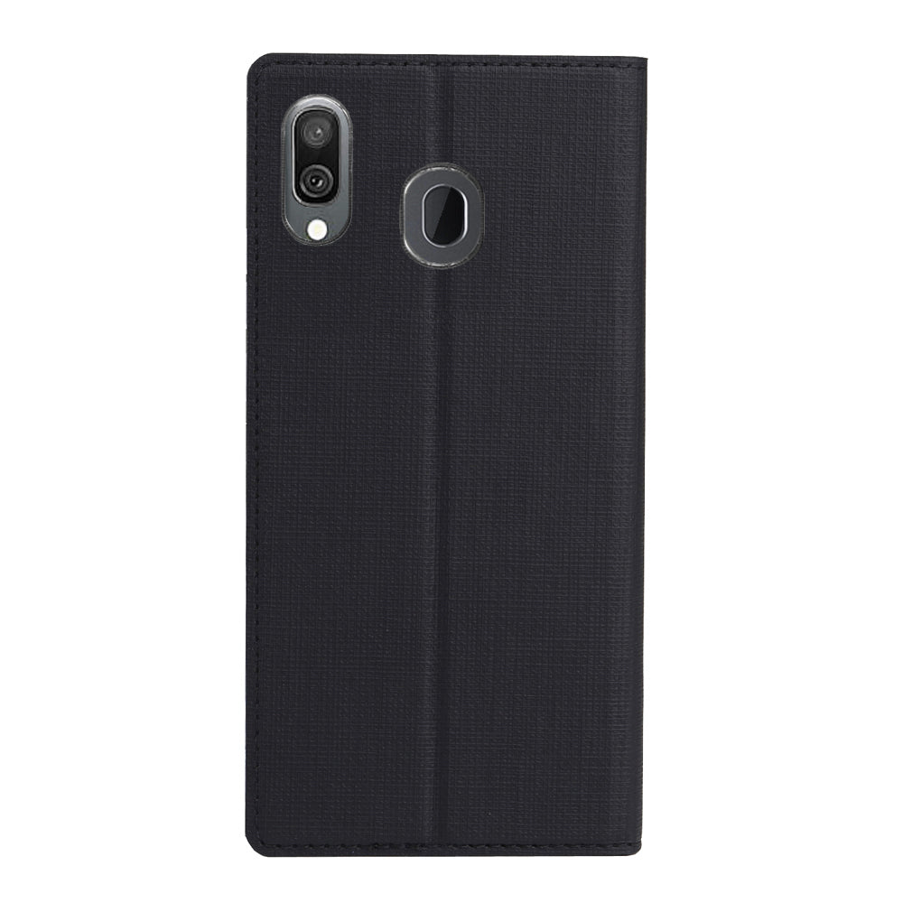 VILI DMX Cross Texture Stand Leather Card Holder Case for Samsung Galaxy A40