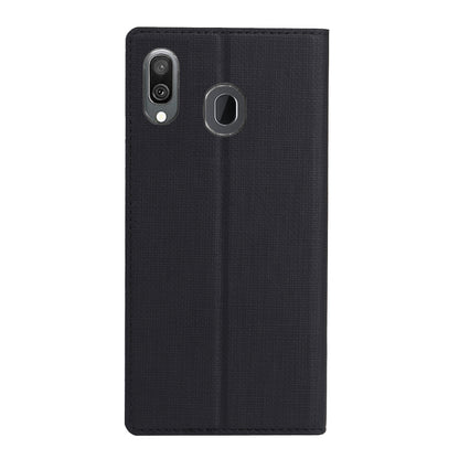 VILI DMX Cross Texture Stand Leather Card Holder Case for Samsung Galaxy A40