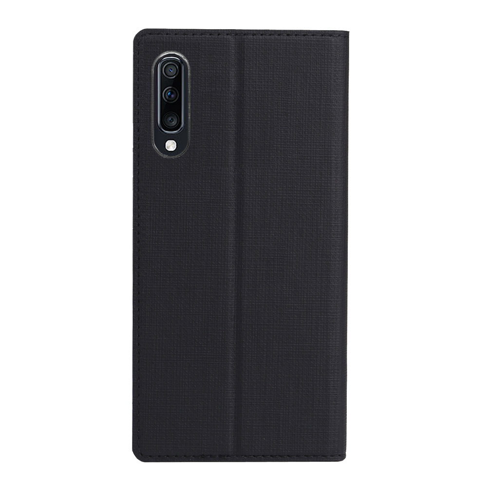VILI DMX Cross Texture Stand Leather Card Holder Case for Samsung Galaxy A50