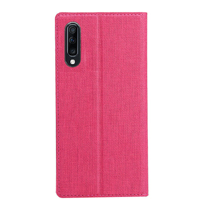 VILI DMX Cross Texture Stand Leather Card Holder Case for Samsung Galaxy A50