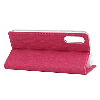 VILI DMX Cross Texture Stand Leather Card Holder Case for Samsung Galaxy A50