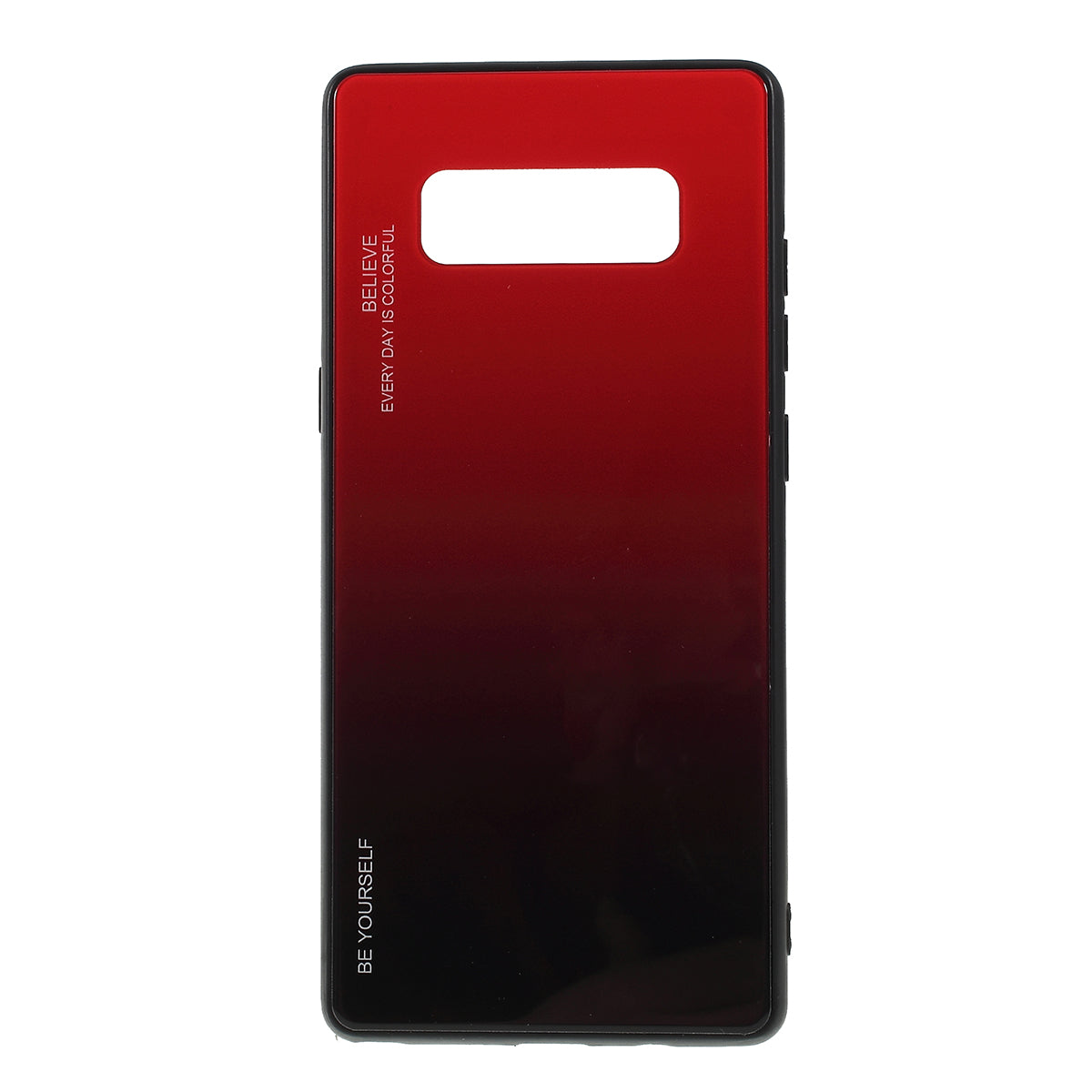 Gradient Color Glass + PC + TPU Hybrid Mobile Casing for Samsung Galaxy Note 8 N950