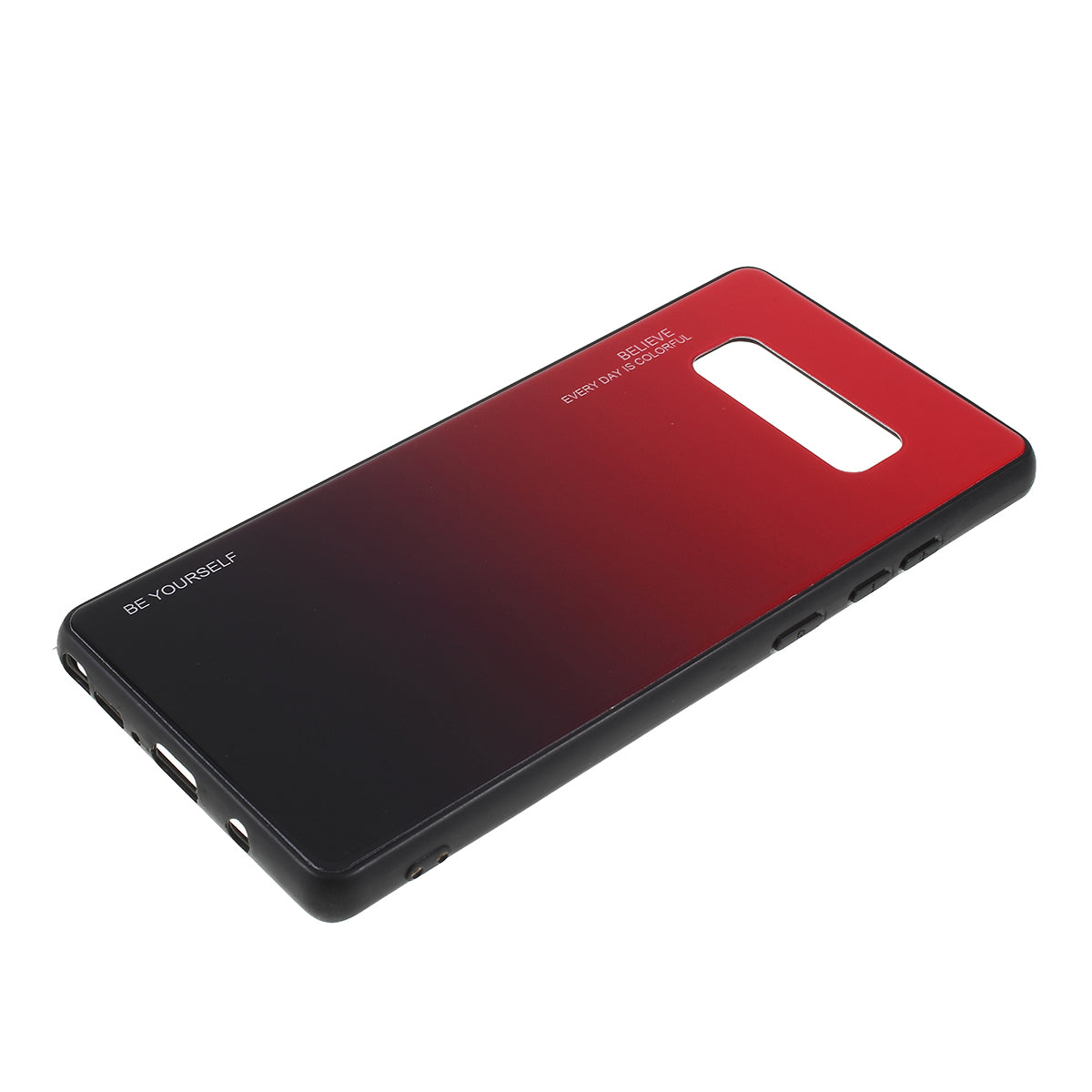 Gradient Color Glass + PC + TPU Hybrid Mobile Casing for Samsung Galaxy Note 8 N950