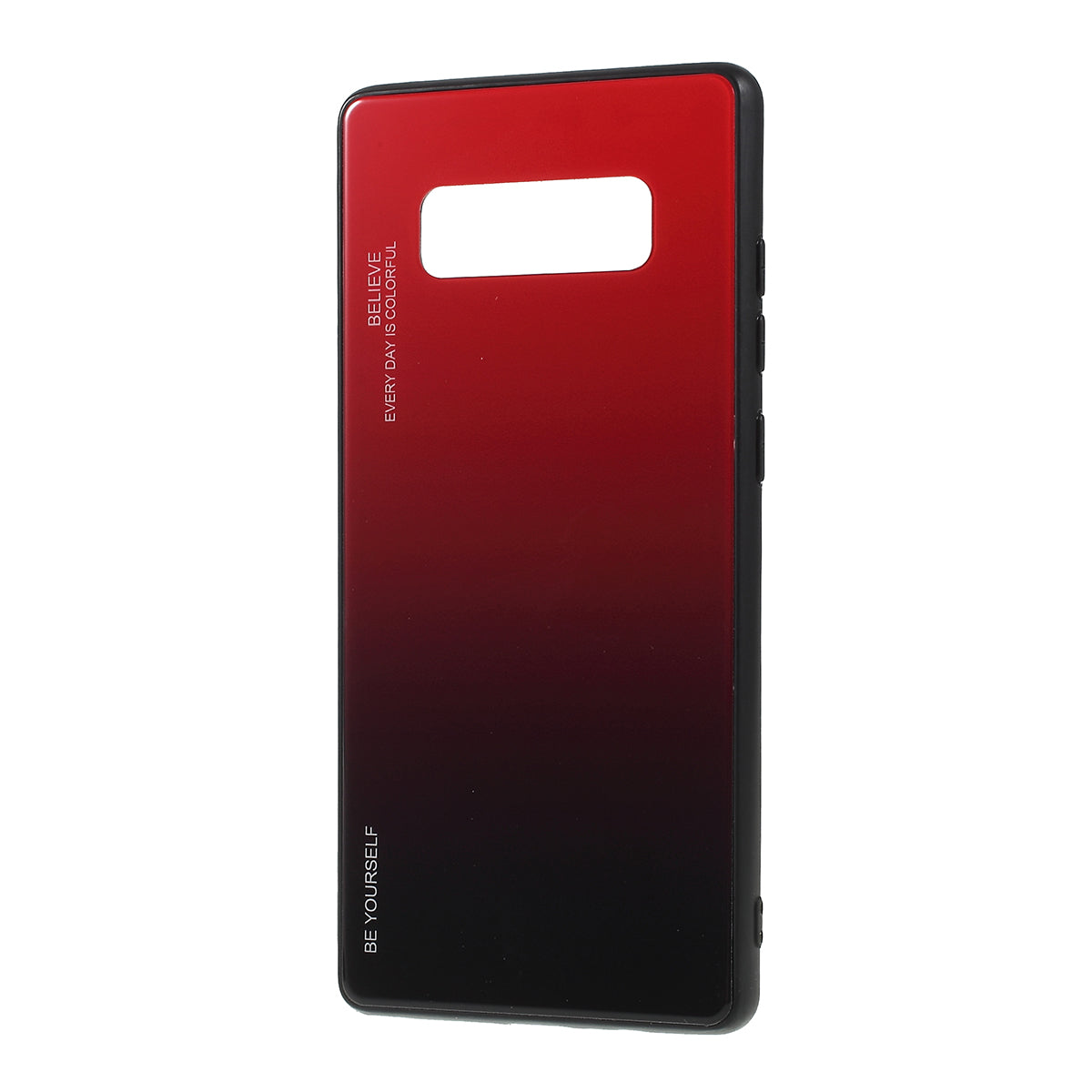 Gradient Color Glass + PC + TPU Hybrid Mobile Casing for Samsung Galaxy Note 8 N950