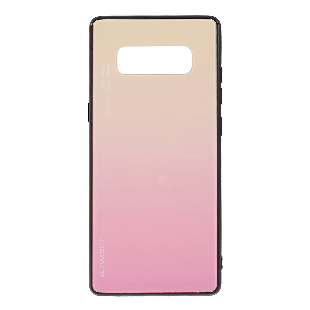 Gradient Color Glass + PC + TPU Hybrid Mobile Casing for Samsung Galaxy Note 8 N950