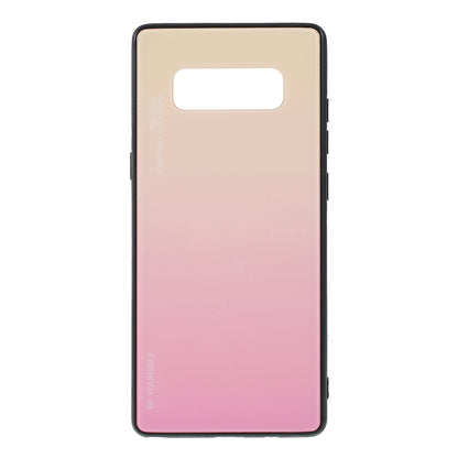 Gradient Color Glass + PC + TPU Hybrid Mobile Casing for Samsung Galaxy Note 8 N950