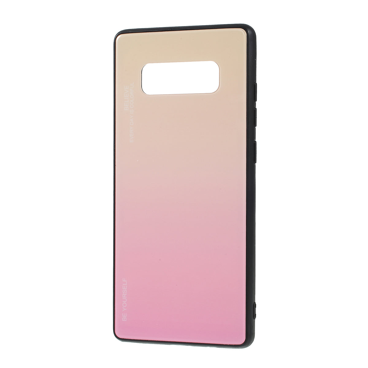 Gradient Color Glass + PC + TPU Hybrid Mobile Casing for Samsung Galaxy Note 8 N950