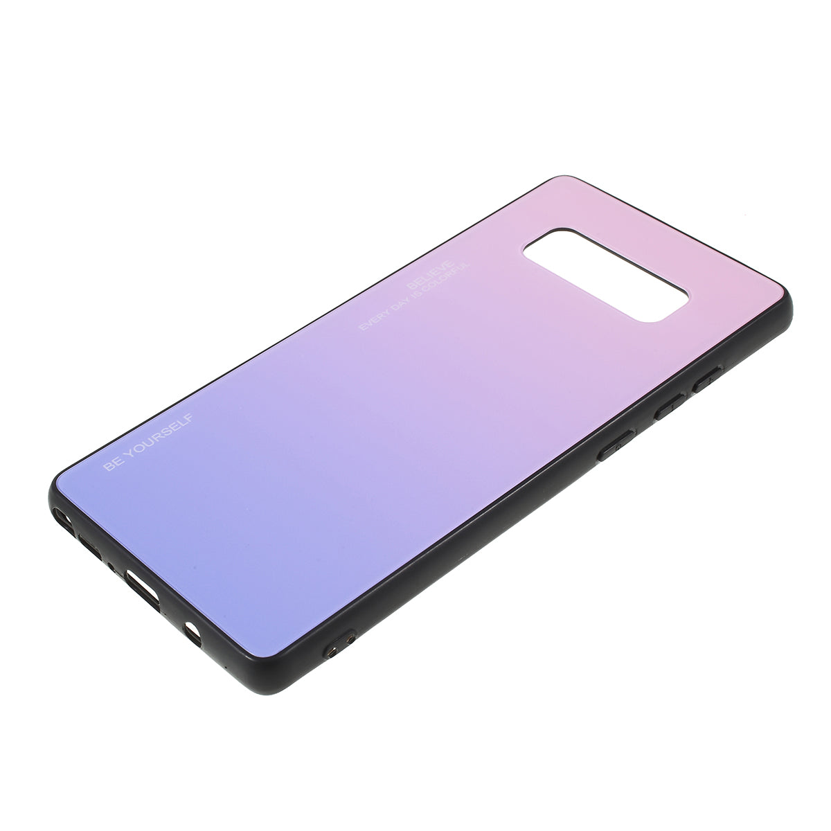 Gradient Color Glass + PC + TPU Hybrid Mobile Casing for Samsung Galaxy Note 8 N950