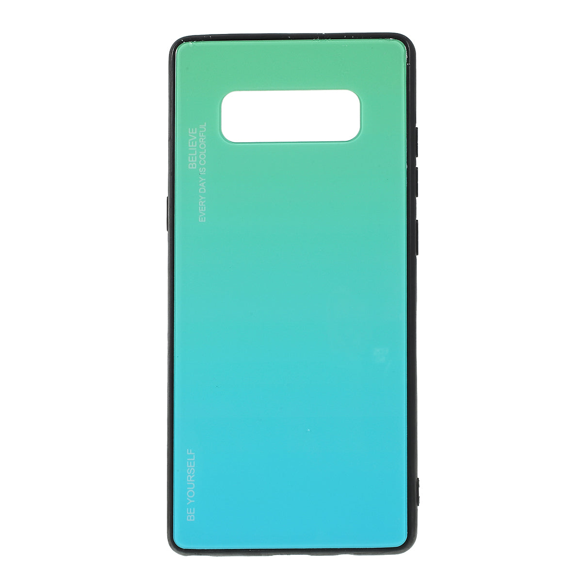 Gradient Color Glass + PC + TPU Hybrid Mobile Casing for Samsung Galaxy Note 8 N950