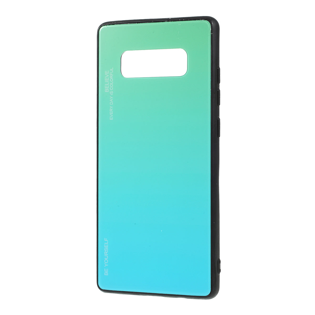 Gradient Color Glass + PC + TPU Hybrid Mobile Casing for Samsung Galaxy Note 8 N950