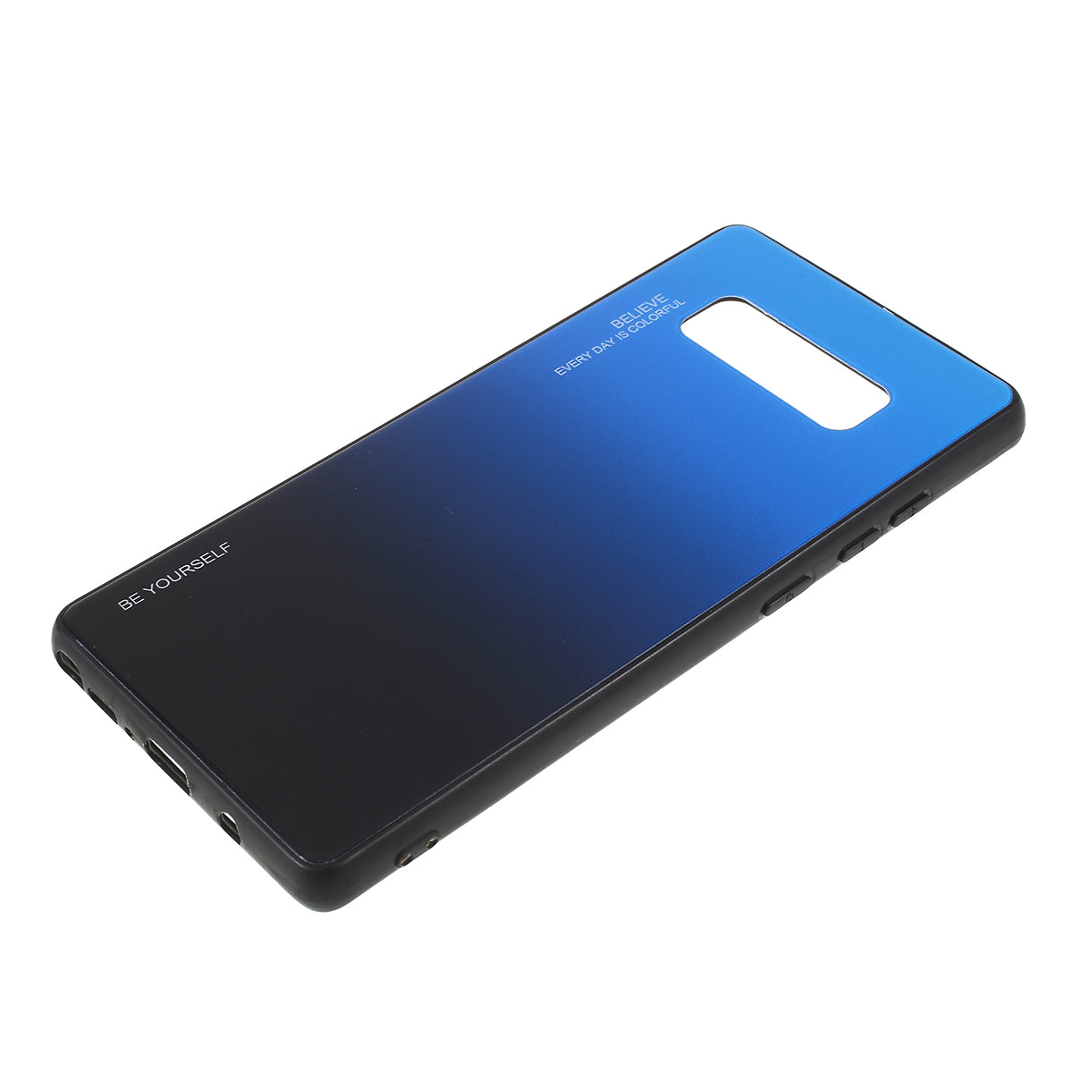 Gradient Color Glass + PC + TPU Hybrid Mobile Casing for Samsung Galaxy Note 8 N950
