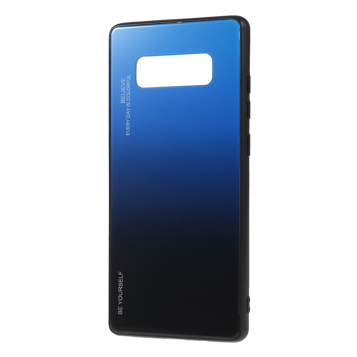 Gradient Color Glass + PC + TPU Hybrid Mobile Casing for Samsung Galaxy Note 8 N950