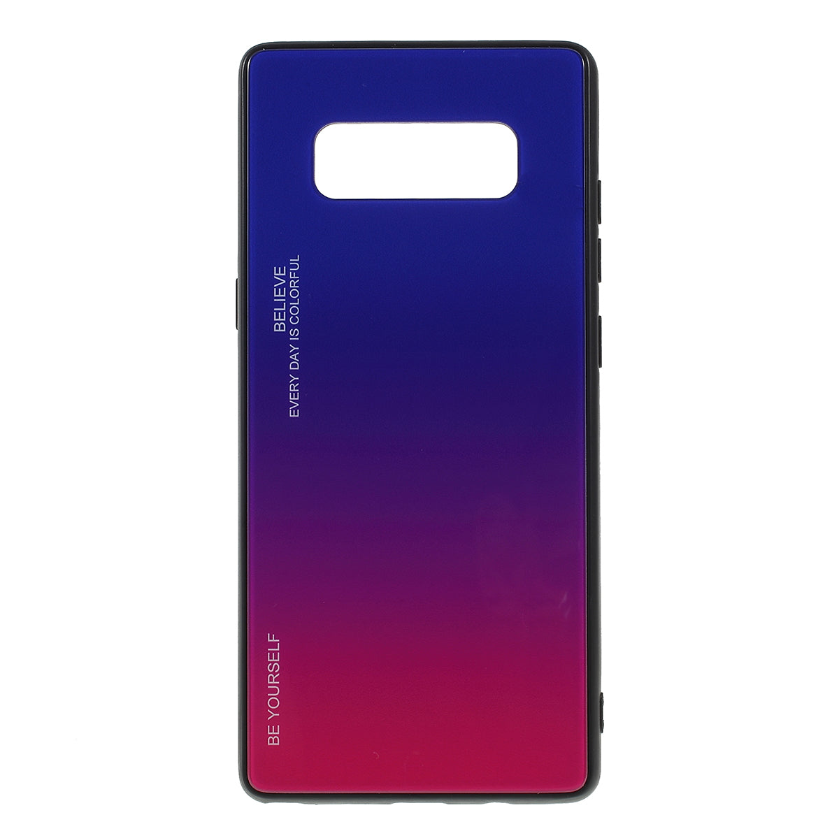 Gradient Color Glass + PC + TPU Hybrid Mobile Casing for Samsung Galaxy Note 8 N950