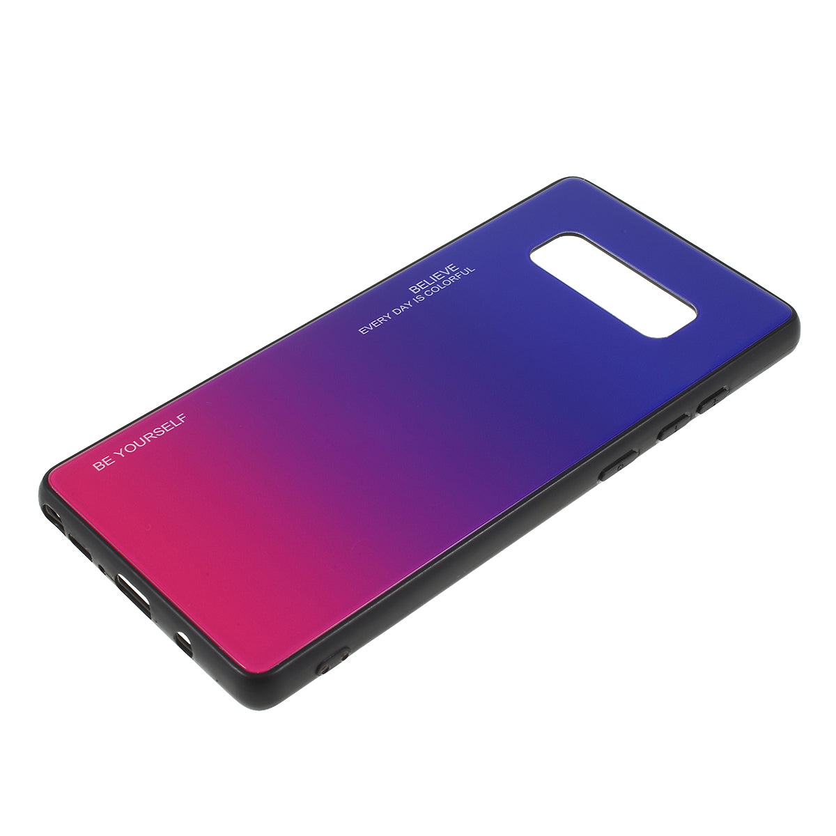 Gradient Color Glass + PC + TPU Hybrid Mobile Casing for Samsung Galaxy Note 8 N950
