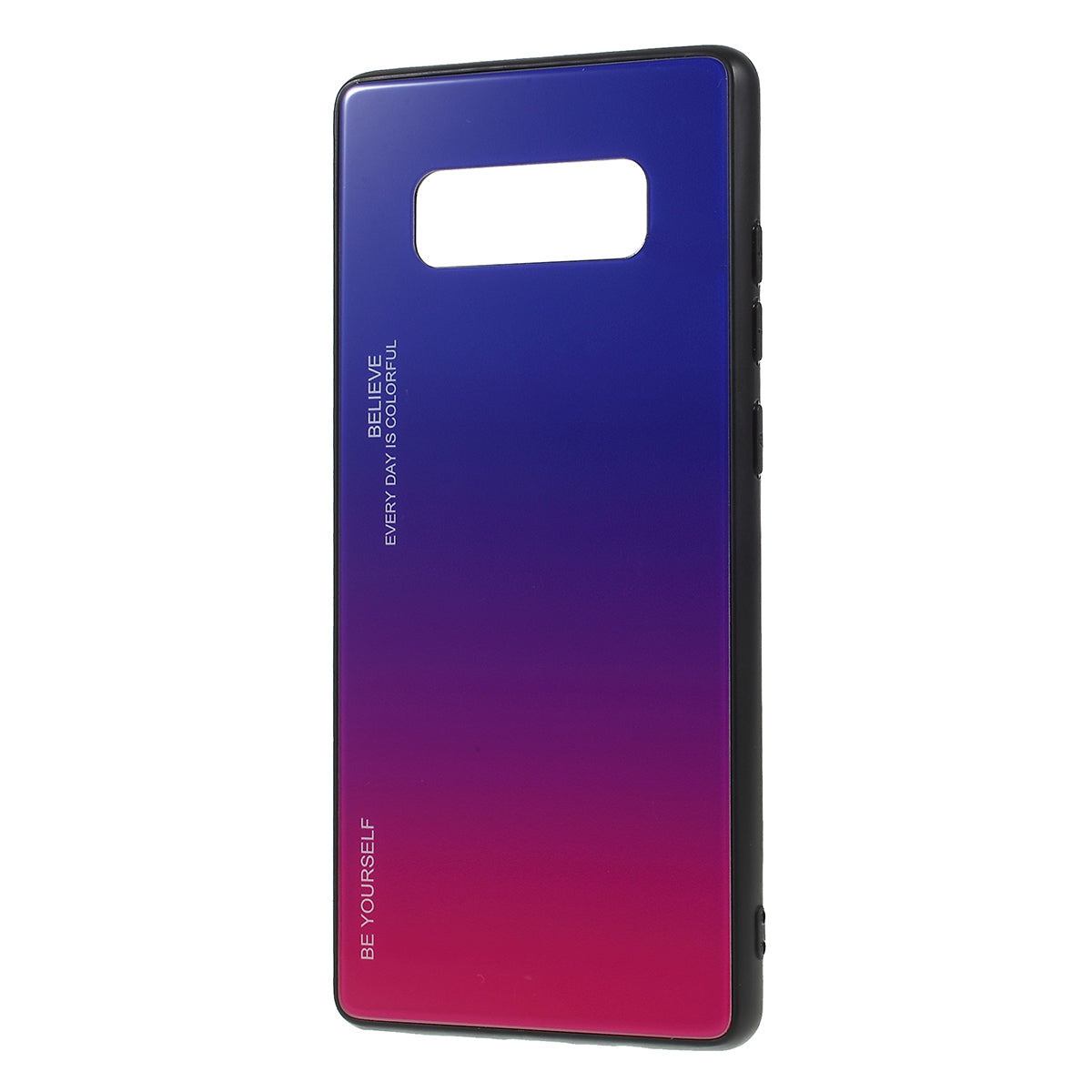 Gradient Color Glass + PC + TPU Hybrid Mobile Casing for Samsung Galaxy Note 8 N950