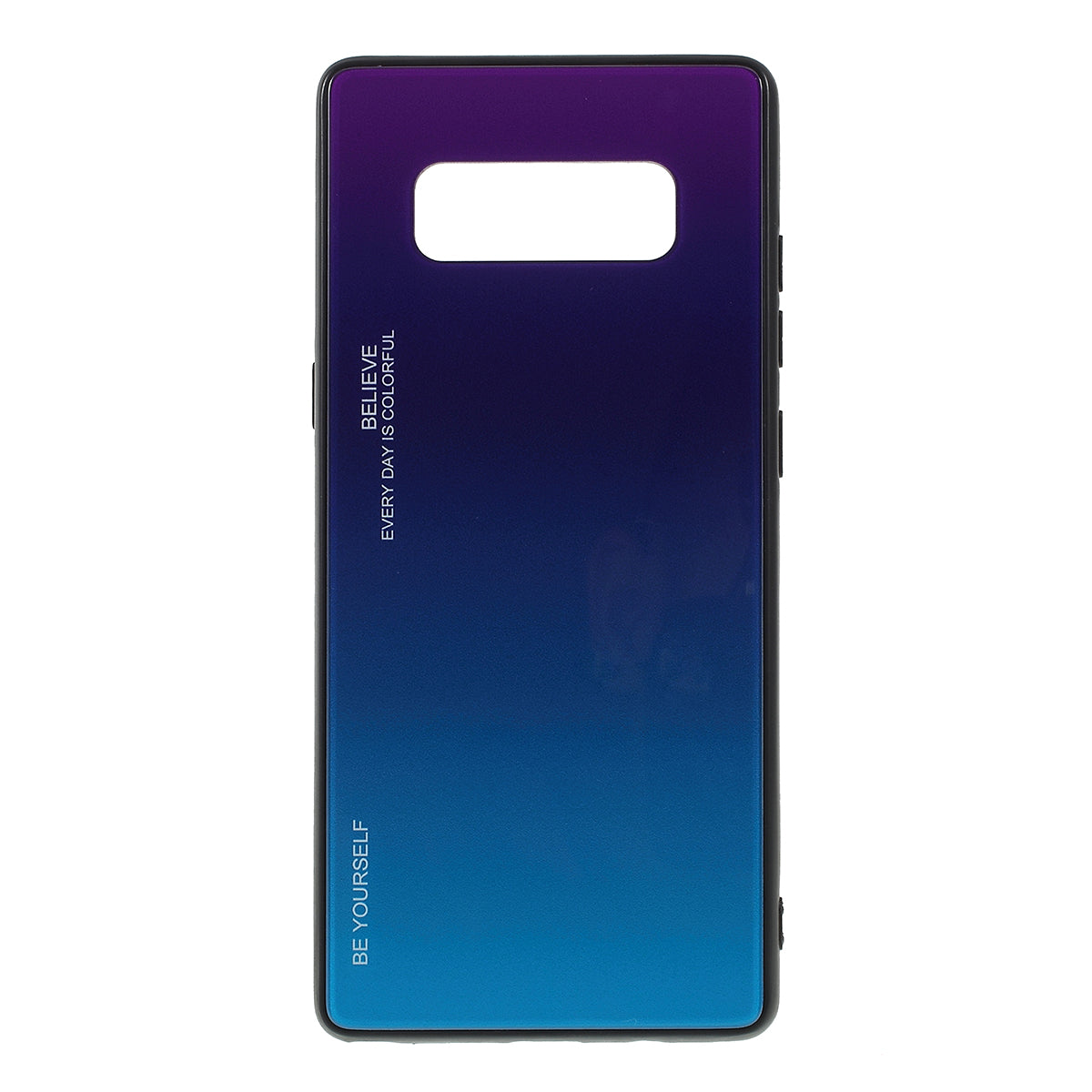 Gradient Color Glass + PC + TPU Hybrid Mobile Casing for Samsung Galaxy Note 8 N950