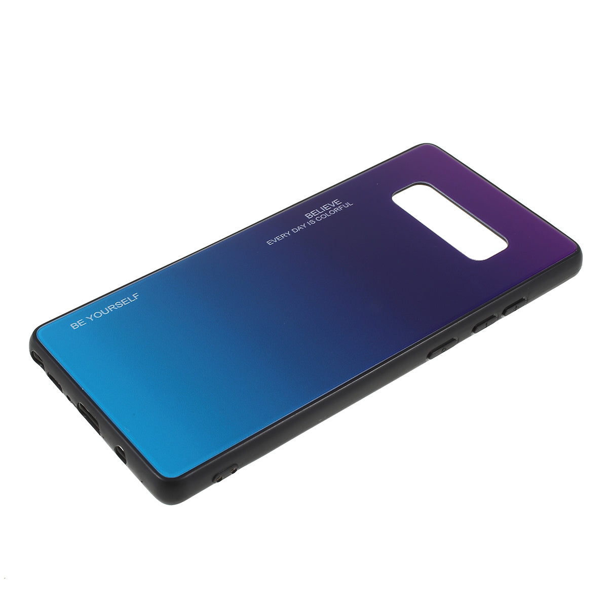 Gradient Color Glass + PC + TPU Hybrid Mobile Casing for Samsung Galaxy Note 8 N950