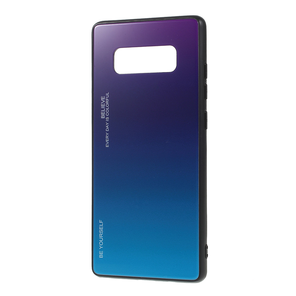 Gradient Color Glass + PC + TPU Hybrid Mobile Casing for Samsung Galaxy Note 8 N950