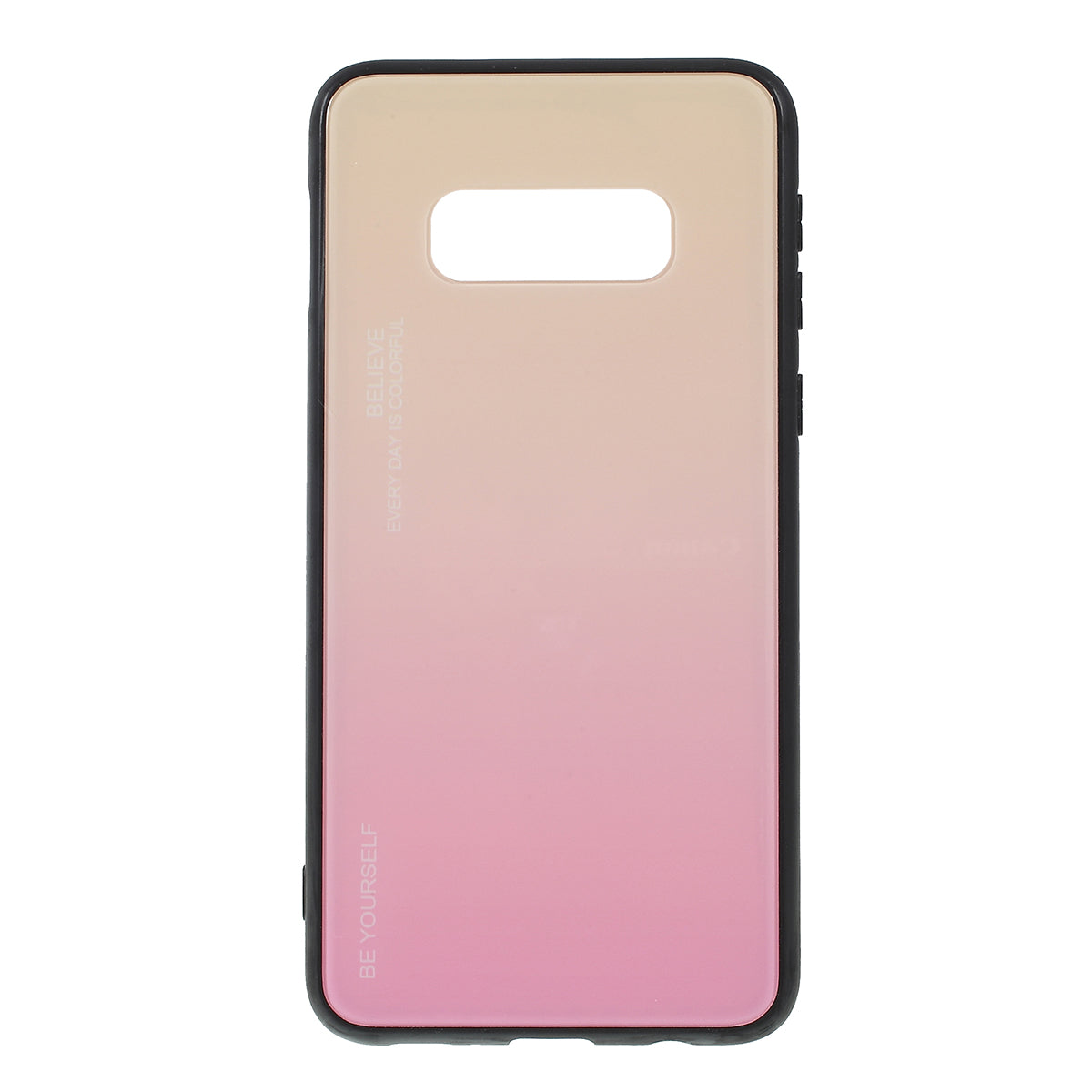Gradient Color Glass + PC + TPU Phone Case for Samsung Galaxy S10e