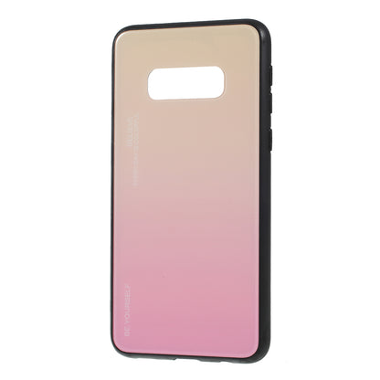 Gradient Color Glass + PC + TPU Phone Case for Samsung Galaxy S10e