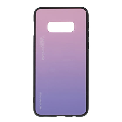 Gradient Color Glass + PC + TPU Phone Case for Samsung Galaxy S10e