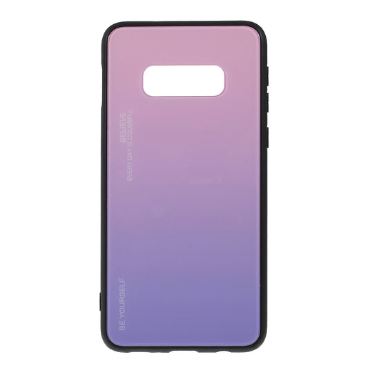 Gradient Color Glass + PC + TPU Phone Case for Samsung Galaxy S10e