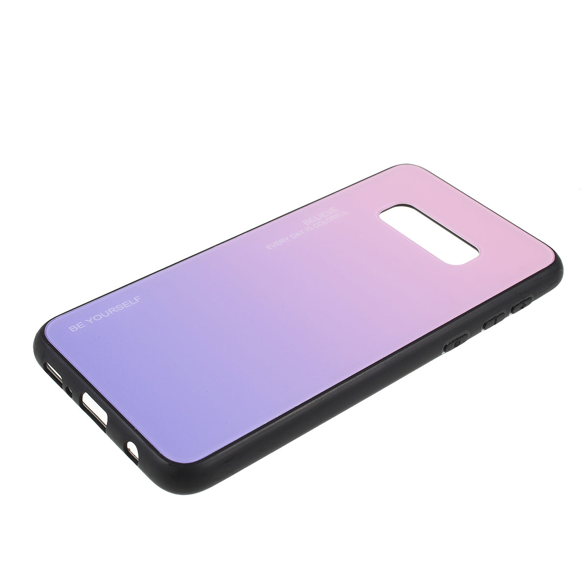 Gradient Color Glass + PC + TPU Phone Case for Samsung Galaxy S10e