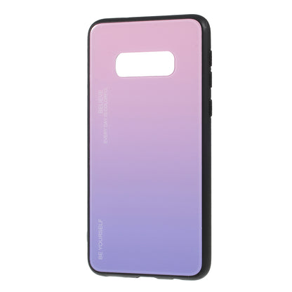Gradient Color Glass + PC + TPU Phone Case for Samsung Galaxy S10e