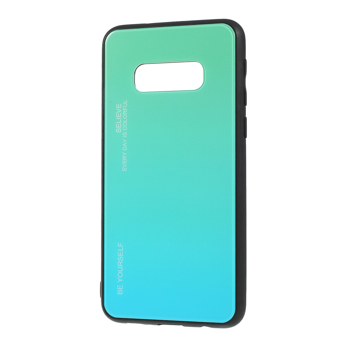 Gradient Color Glass + PC + TPU Phone Case for Samsung Galaxy S10e