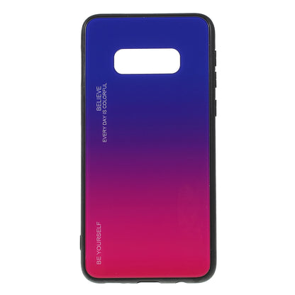 Gradient Color Glass + PC + TPU Phone Case for Samsung Galaxy S10e