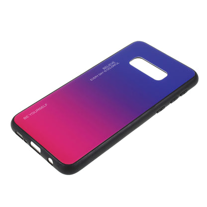Gradient Color Glass + PC + TPU Phone Case for Samsung Galaxy S10e