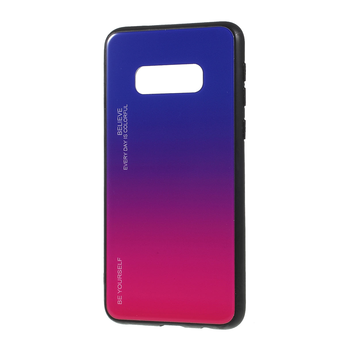 Gradient Color Glass + PC + TPU Phone Case for Samsung Galaxy S10e