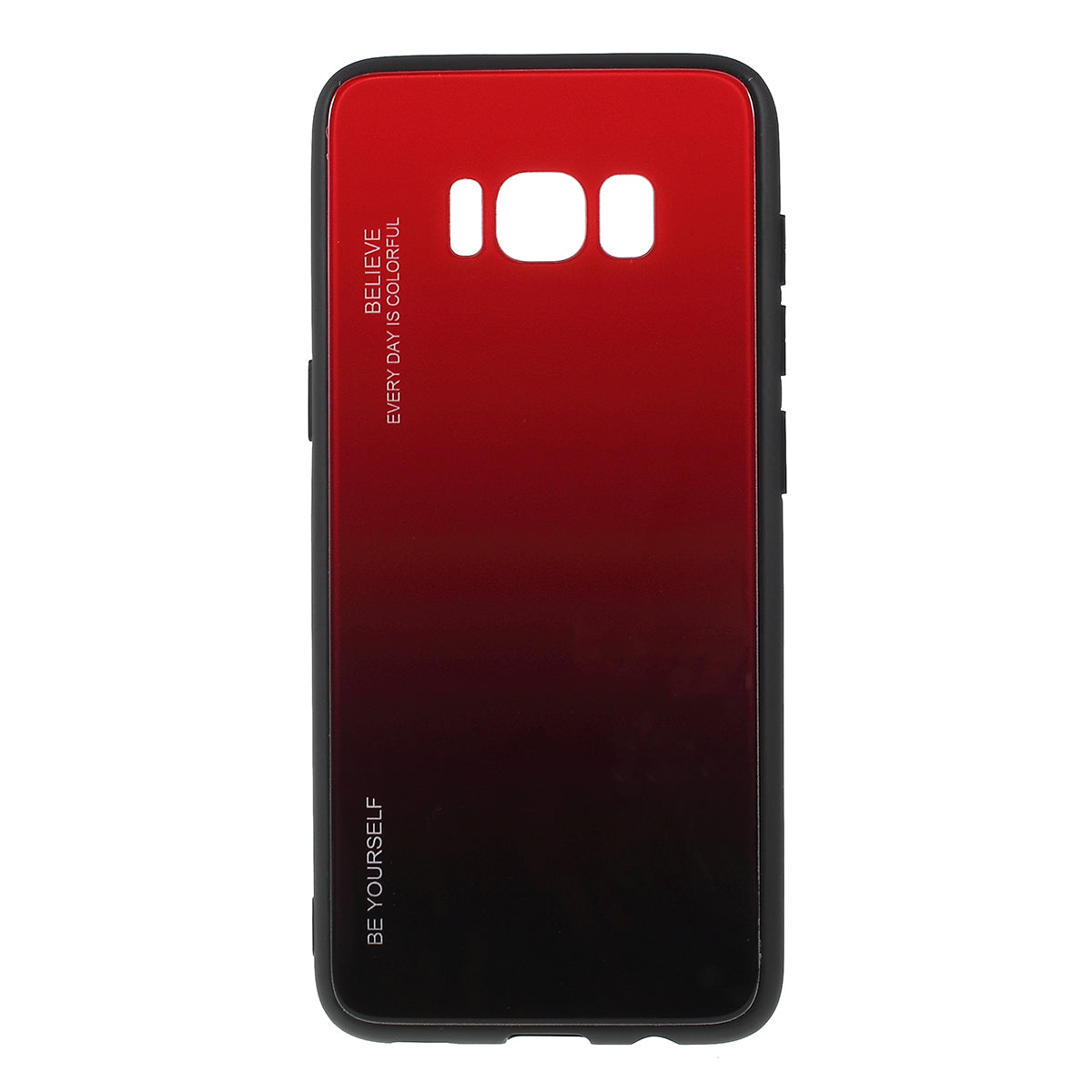Gradient Color Glass + PC + TPU Phone Case for Samsung Galaxy S8 G950