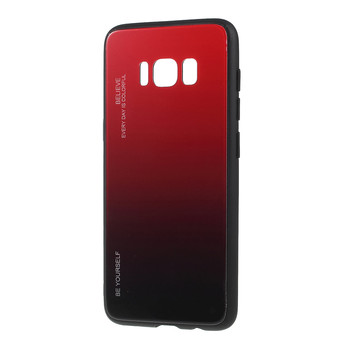 Gradient Color Glass + PC + TPU Phone Case for Samsung Galaxy S8 G950